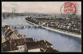 AK Basel, Teilansicht mit Flusspartie