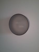 3 Deckenlampe rund grau und 1 Hängelampe in Holzoptik