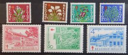 Belgien Kat. 876-882 * 1950 Kat. 25 Euro