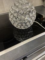 Lampe à poser Lucide avec abat-jour design argenté