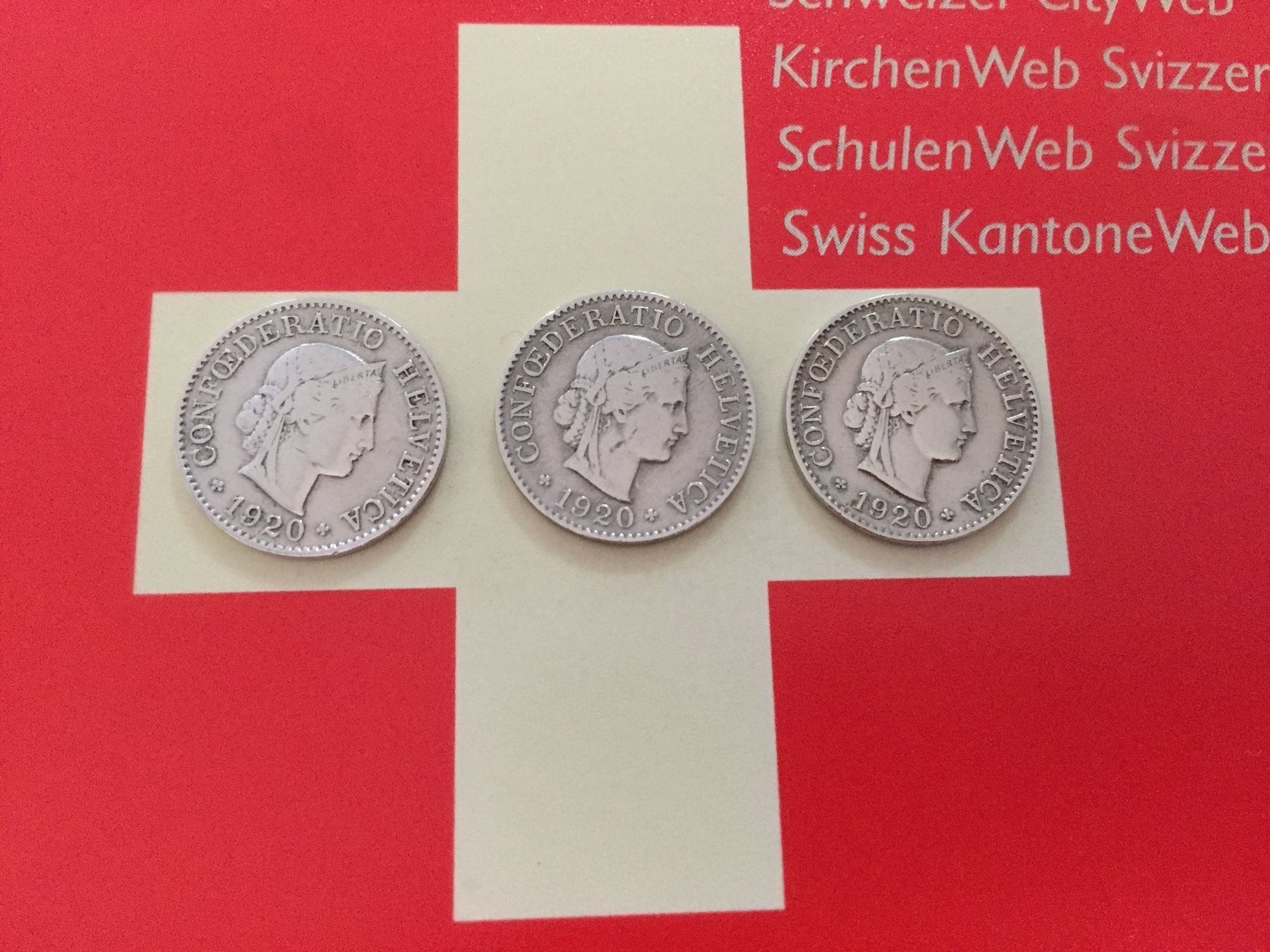 Tutti le monete: 5 Rappen - TRIO 1920 ss-vz – Usato da Elsau venduto da herbybay 3