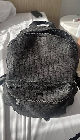 Zaino Dior Homme in pelle nera  Originale