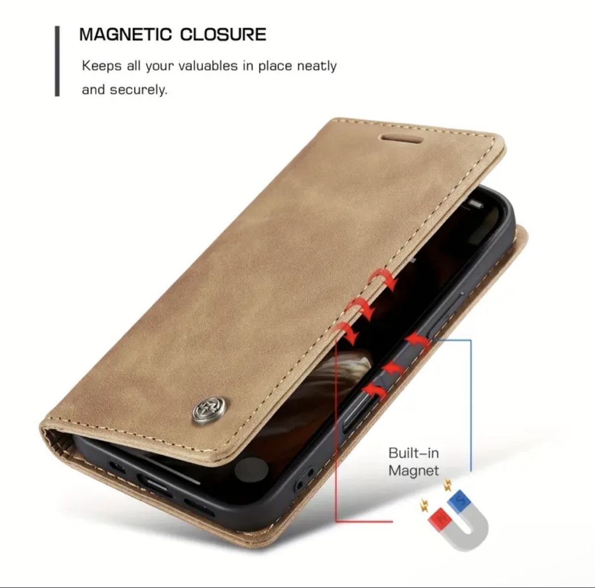 Apple Cover & Protezioni schermo: iPhone 17 Pro Max Leder Flip Hülle Wallet Schwarz Magnet – Nuovo e nell'imballaggio originale da Suhr venduto da SchnapperCH 2