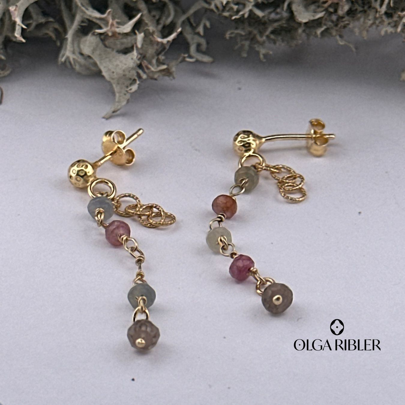 Olga Ribler Orecchini pendenti & Orecchini a lobo: Sterling Silber 925 Ohrringe mit Turmalinen – Nuovo (secondo la descrizione) da Luzern venduto da Schmuckoutlet 3