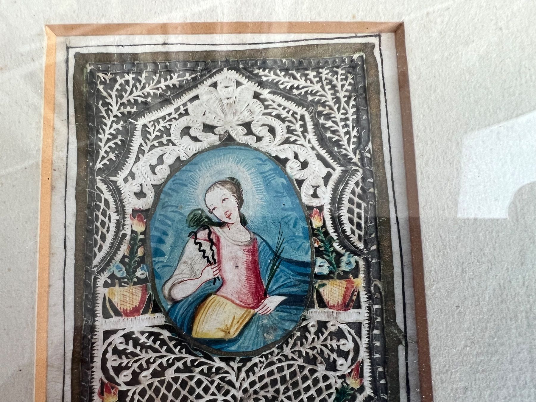 Foto & Immagini: Klosterarbeit Spizenbild 18./19. Jh. – Usato da Unterengstringen venduto da Gustav03 2