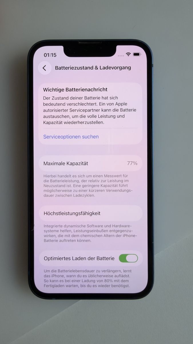 Apple Portables: Apple iPhone 13 mini Blau, Batterie 77% – D'occasion à Olten par Sime33 1