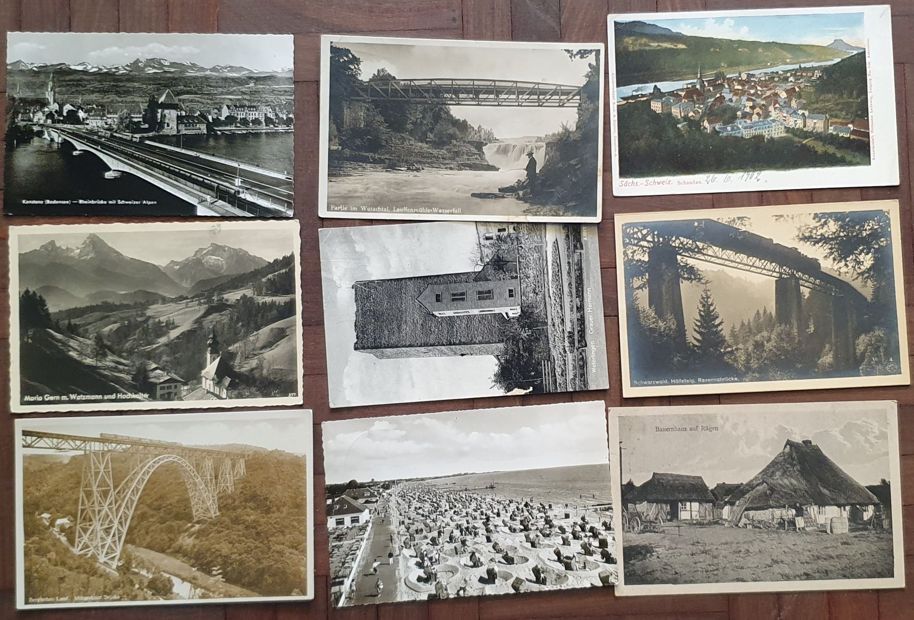 Cartoline postali: Schachtel voll Ansichtskarten Deutschland – Usato da Kreuzlingen venduto da Rschweiz1 3