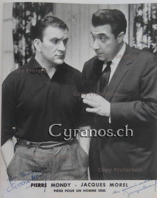 Autografi: Pierre Mondy & Jacques Morel -  Schauspieler - Autogramm – Usato da Dietikon venduto da cyranos1