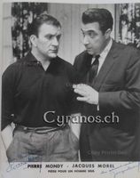 Pierre Mondy & Jacques Morel -  Schauspieler - Autogramm