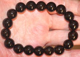 Armband B-1114 – Rauchquarz 12mm Perlen elastisch