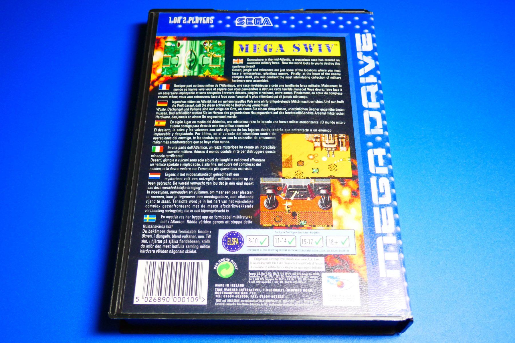 Sega Giochi: Mega Swiv - Sega Mega Drive – Usato da Vuarrens venduto da Espace-Retro 5