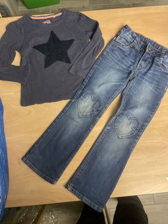 Kids/Migros Mädchen Jeans & Shirt Gr. 122