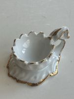 Porzellan Eierbecher weiss goldrand Camina Hand(S21)