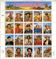 Block "Legends of the West". USA