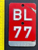 BL 77, Basel-Landschaft/Kanton /Velonummer Nostalgie