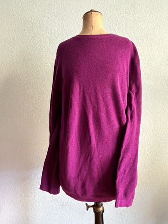 Pull bordeau coton et cachemire from future