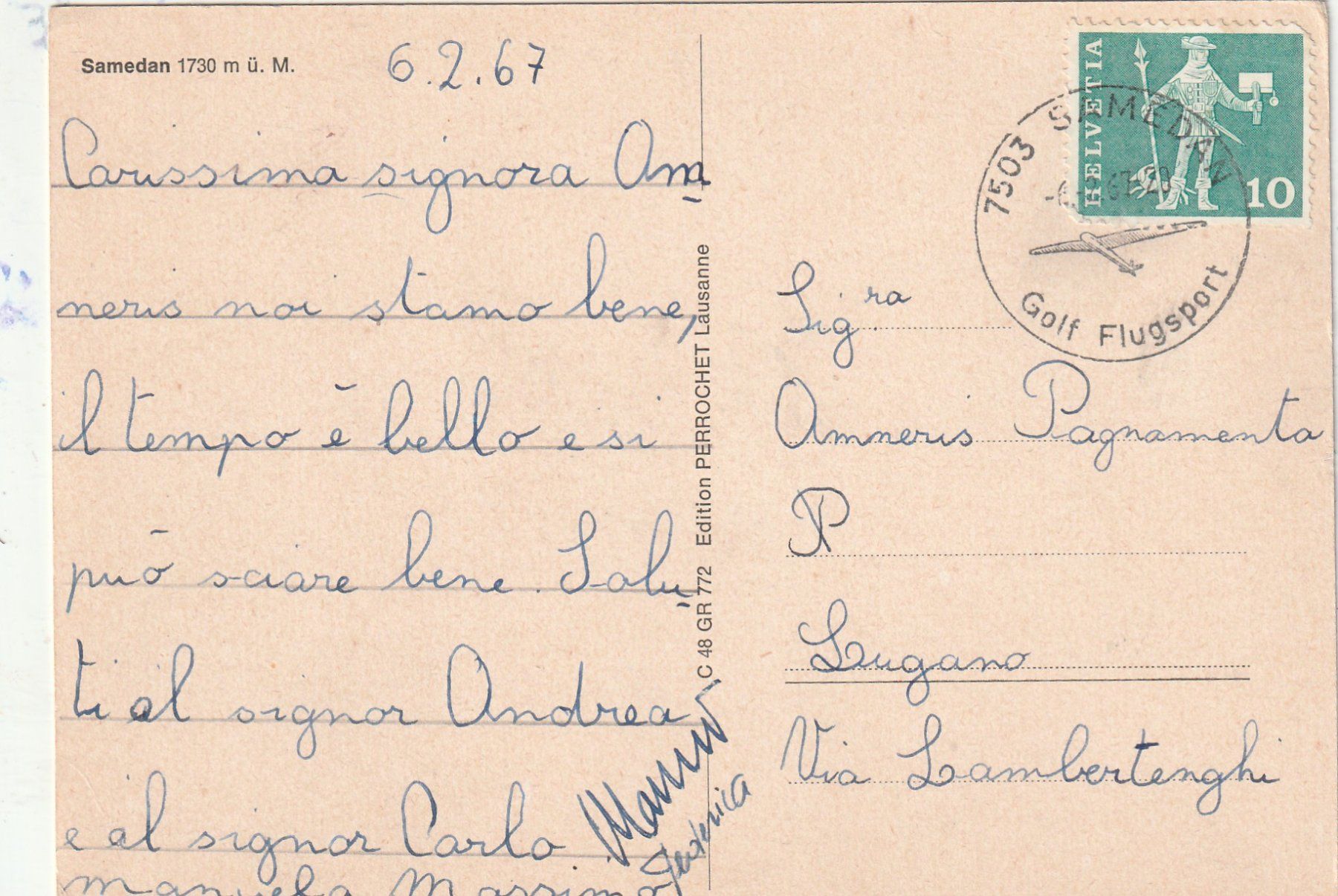 Cartoline postali: Samasen Winter – Usato da Lumbrein venduto da made02 1