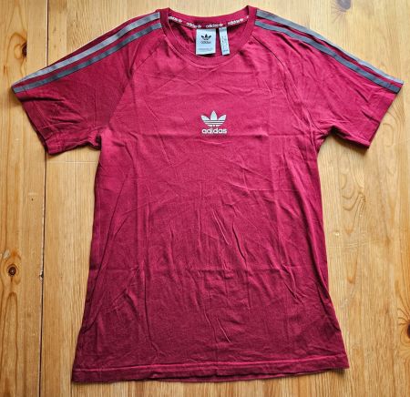 T-Shirt adidas dunkelrot Grösse S Shirt retro/vintage look