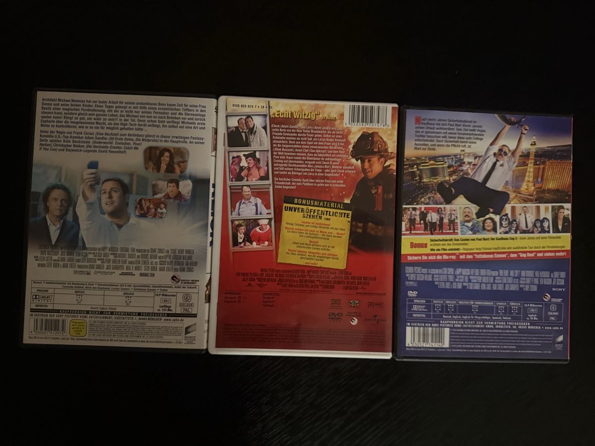 Tutti i DVDs: Klick, Chuck & Larry, Der Kaufhaus Cop – Usato da Lausen venduto da EisAmStiel94 1