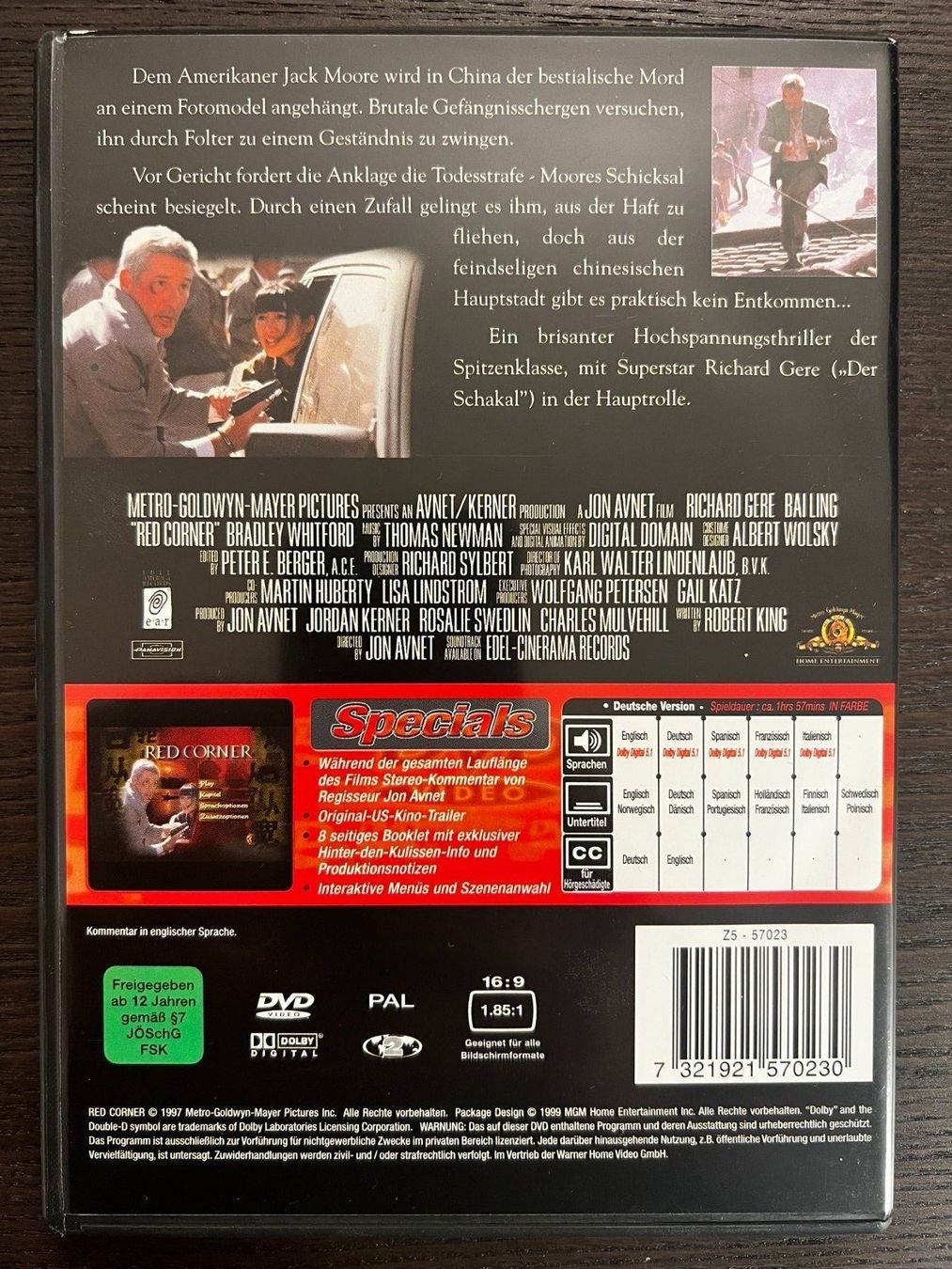 Tutti i DVDs: Red Corner – Usato da Zürich venduto da FilmFreunde 1