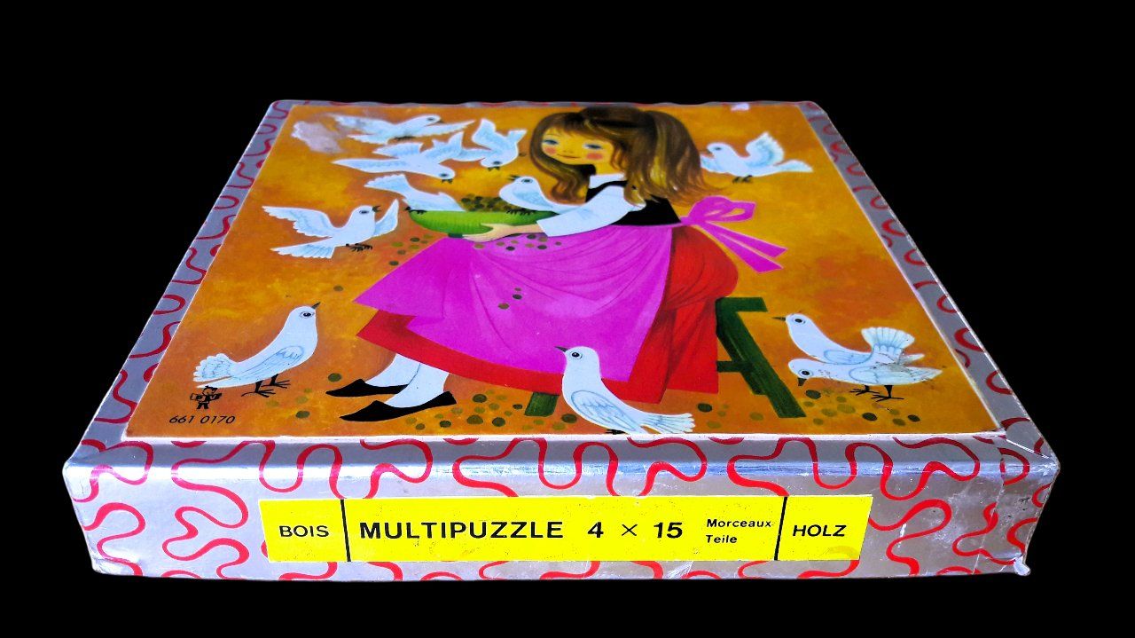 Penelope Puzzle: Penelope MultiPuzzle 4x15 pces Teile Cendrillon Aschenputtel – Usato da Tavannes venduto da Brocashop 1