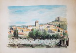 Ernest PIZZOTTI (1905-1984) beau paysage