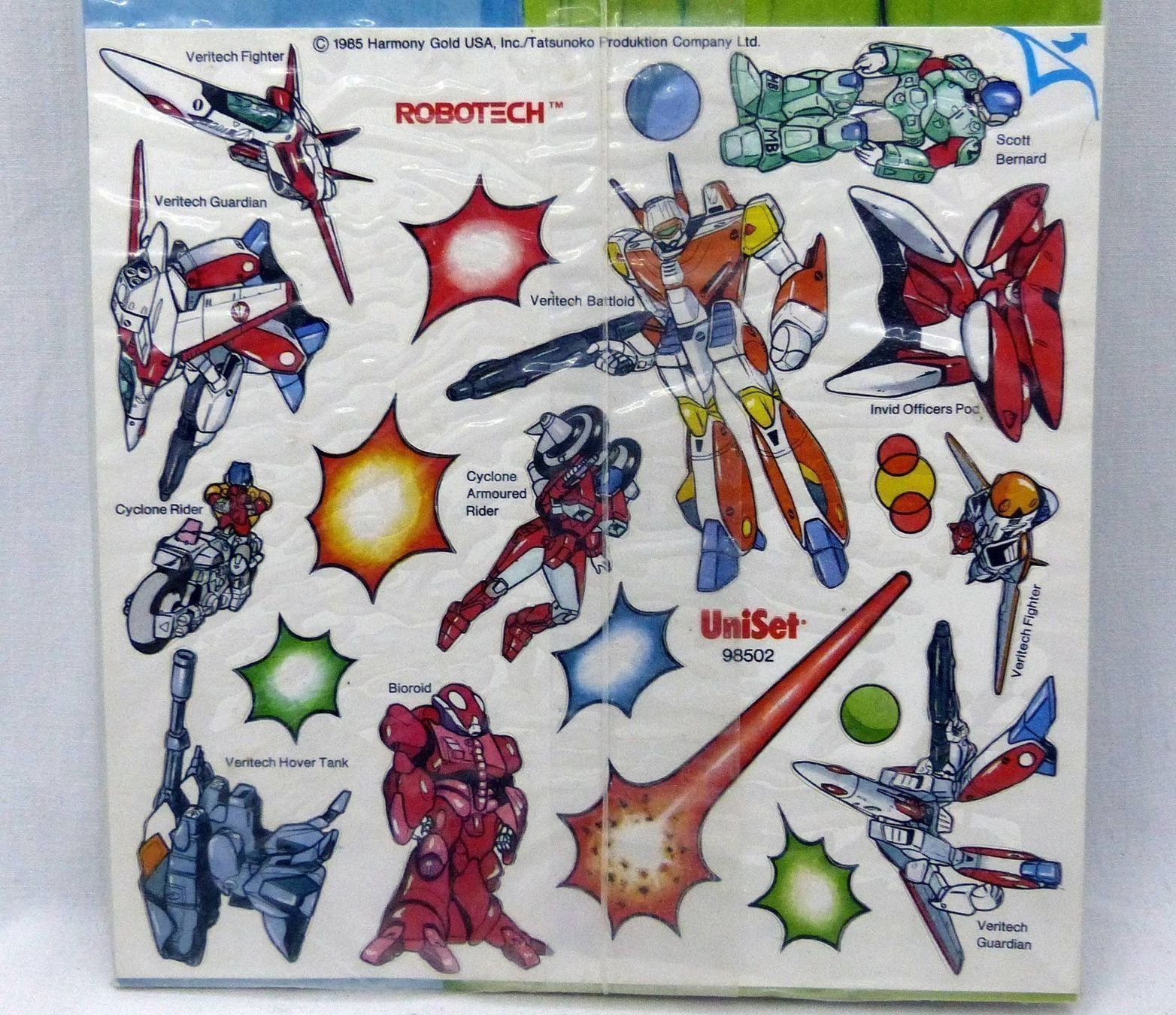 Giochi: 1985 ROBOTECH PRESS PEEL COMPLETE SERIE 1 & 2 STILL SEALED – Nuovo e nell'imballaggio originale da Lugano venduto da YouWantUS 5