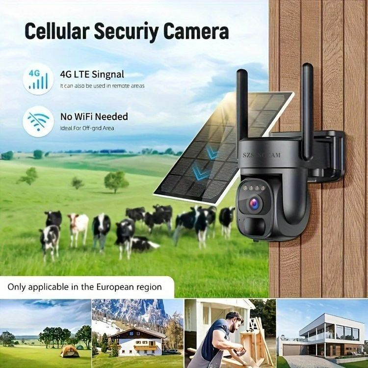 Videocamere: 4G LTE Solar-Sicherheitskamera mit SIM-Karte – Nuovo e nell'imballaggio originale da Zuchwil venduto da Beppe_25.3 2