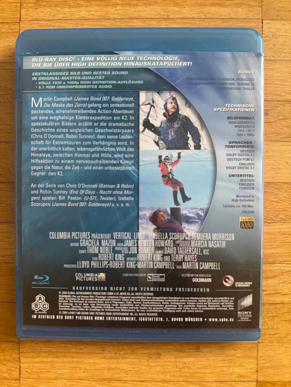 Tutti i DVDs: VERTICAL LIMIT.  (BLU-RAY) – Usato da Basel venduto da san_2qlq 1