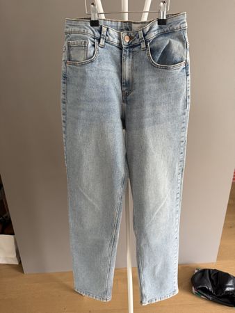 Noisy May Guthie Jeans - Light Wash Denim, High Waist, Size 