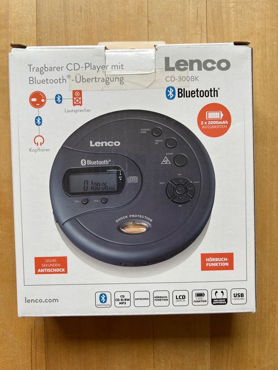 CDPlayer , LENCO , Tragbar , CD 300BK , neuwertig Kaufen auf Ricardo