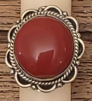 Vintage Ring  mit rote und türkisfarbenen Steinen