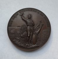 1892 Schützenmedaille Tir cant. Neuchatelois Le Locle unz