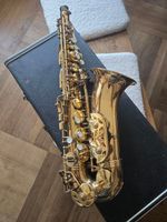 Altsaxophon Messing mit Koffer gebraucht, Kellerfund