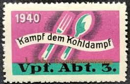 Soldatenmarke 2.WK, Vpf Abt 3, Aufdr gold unten, Wi Vpf 29