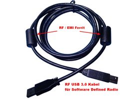 USB 3.0 Doppel-Ferrit-Kabel gegen HF-Störungen