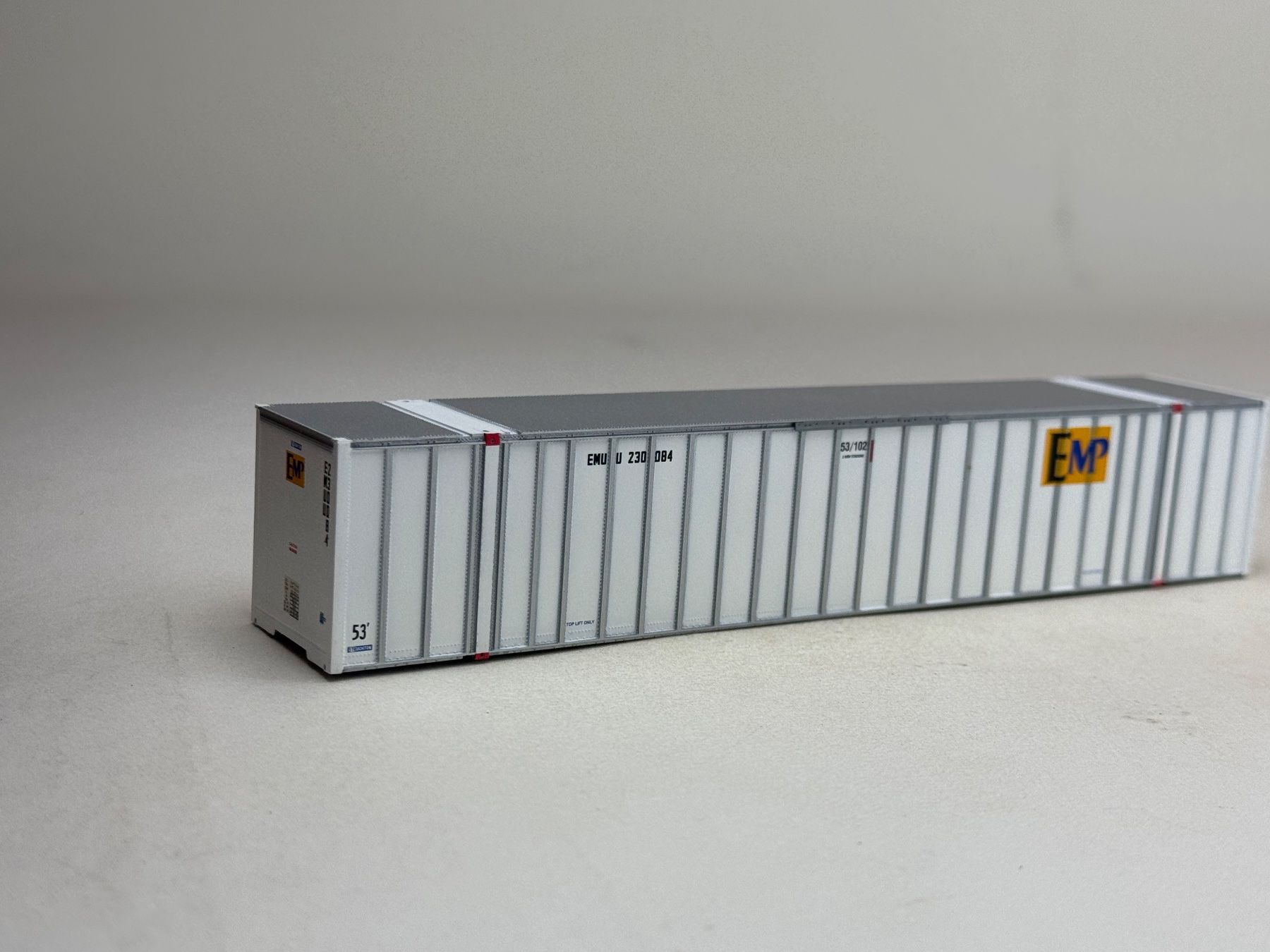 Modellini di ferrovie: EB- grösser wie 40 Ft. Container EMP – Usato da Elm venduto da Wikmtz
