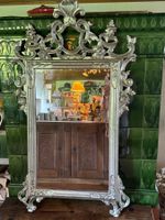 Spiegel Louis XV Stil Verzierungen Silber Patina 134x80cm