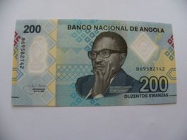 Angola 200 Kwanzas Banknote, Jahrgang 2020, Unc Zustand