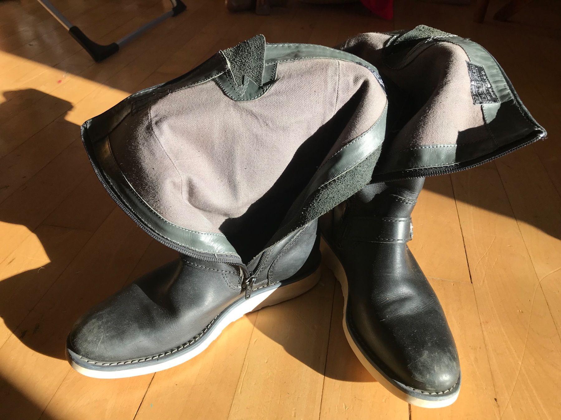 G-Star Scarpe da donna: G-star Leder Stiefeln gross 38 – Usato da bern venduto da Bicicletas-80s-90s 5