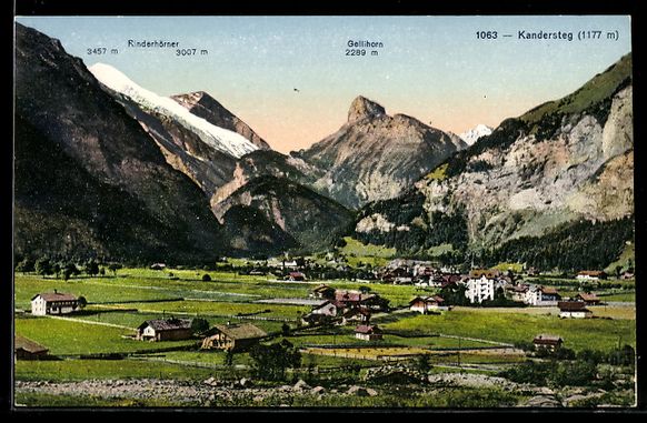 Ansichtskarten: Kandersteg, Dorfansicht mit Gellihorn un – Gebraucht aus Berlin von bartko-reher