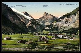 Kandersteg, Dorfansicht mit Gellihorn un
