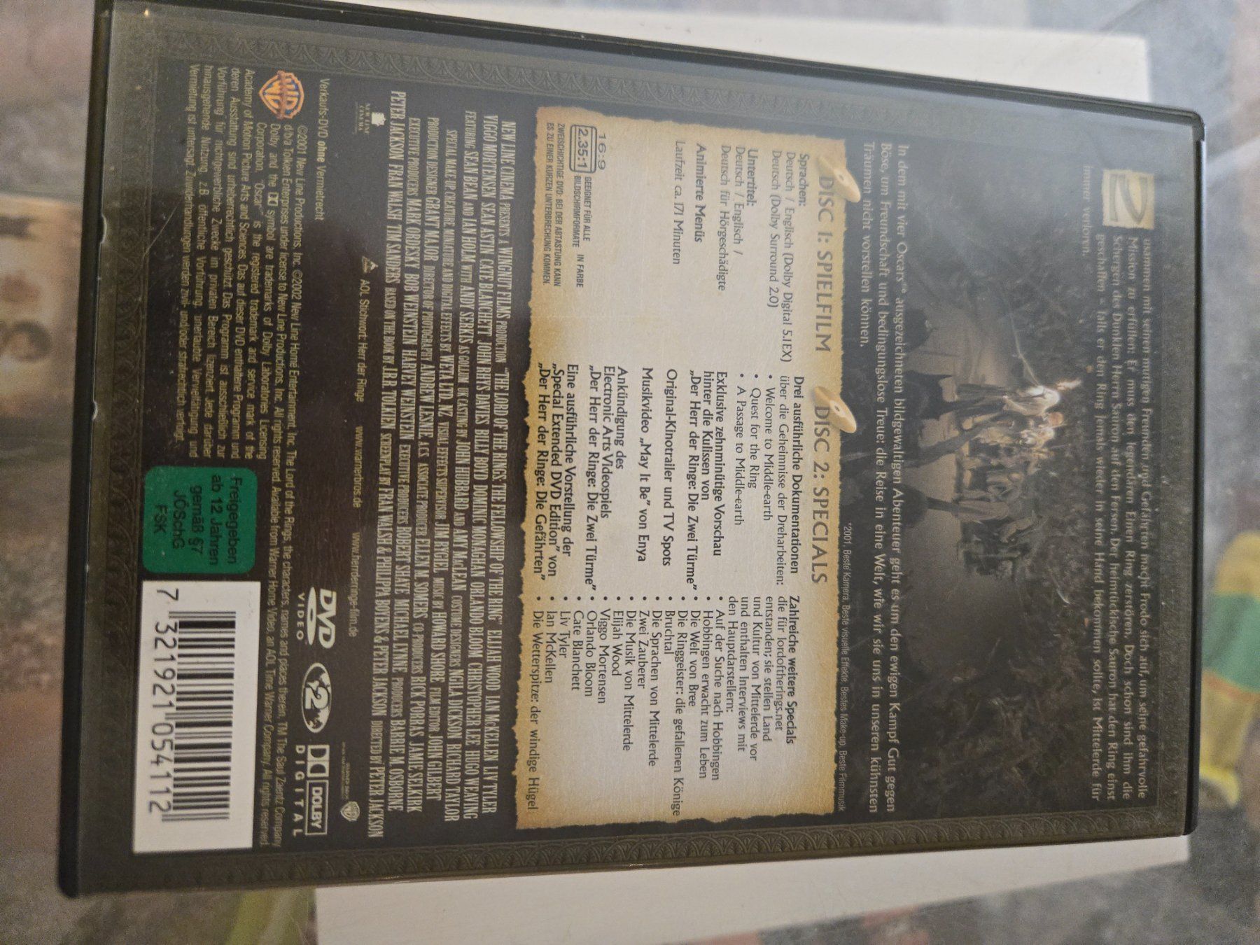 Tutti i DVDs: Der Herr der Ringe: Die Gefährten DVD – Usato da Bussigny venduto da Kfdlt 1