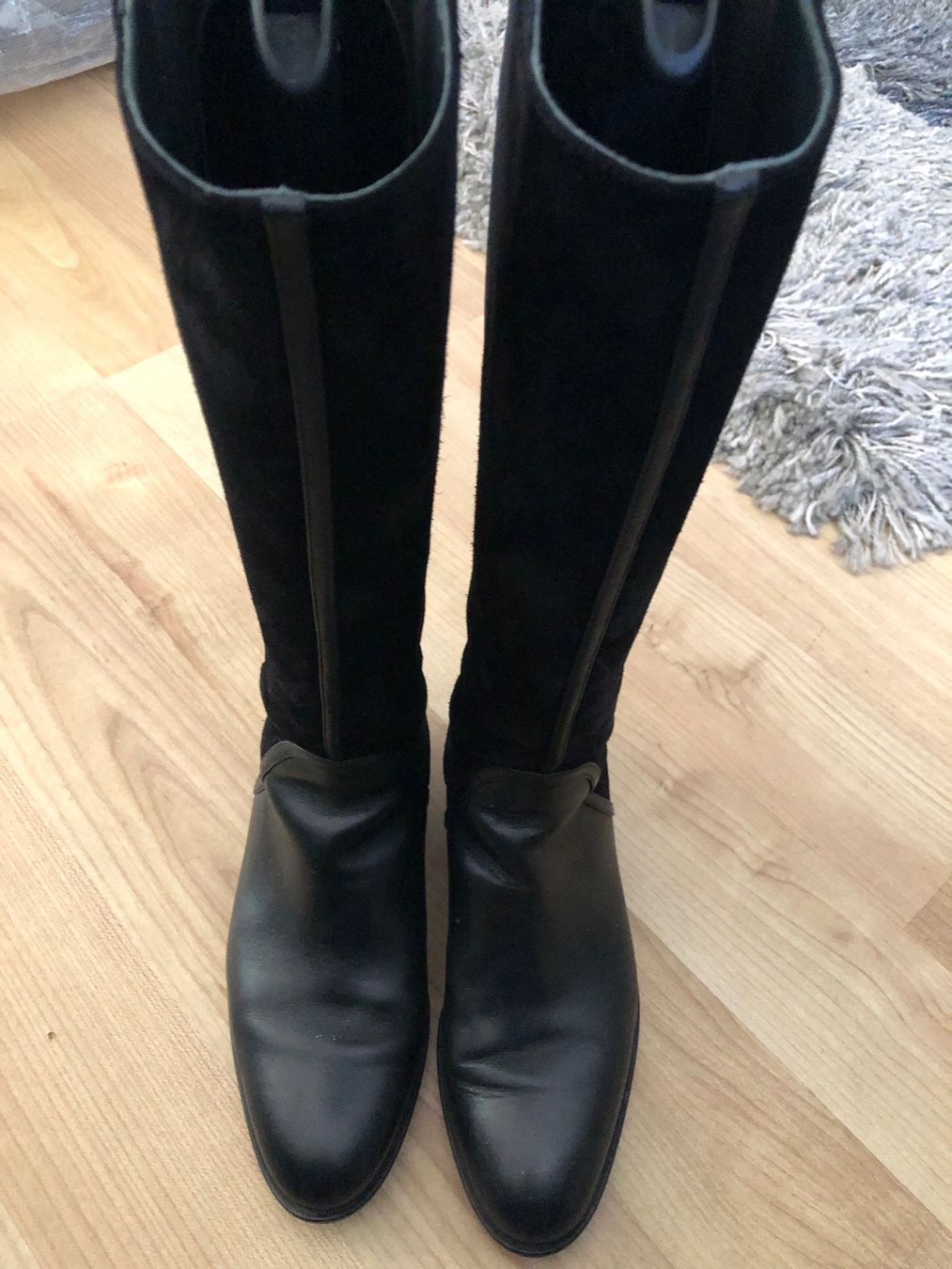 Navyboot Scarpe da donna: Schwarze Leder-Wildleder Stiefel Gr. 37 – Nuovo (secondo la descrizione) da Arlesheim venduto da leyRum4.5 1