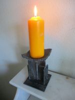 Vintage brutalistischen Kerzenhalter Skulptur aus Eisen