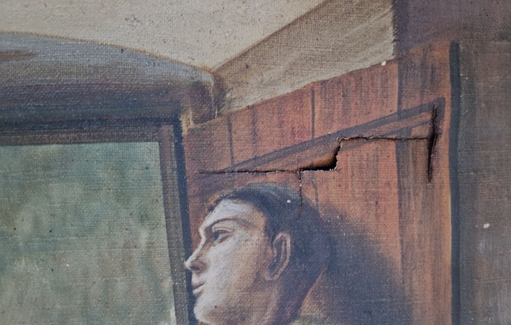 Gemälde: Bild, Malerei 1916, A.Pezzoni – Defekt aus Bettlach von Vasi31 2