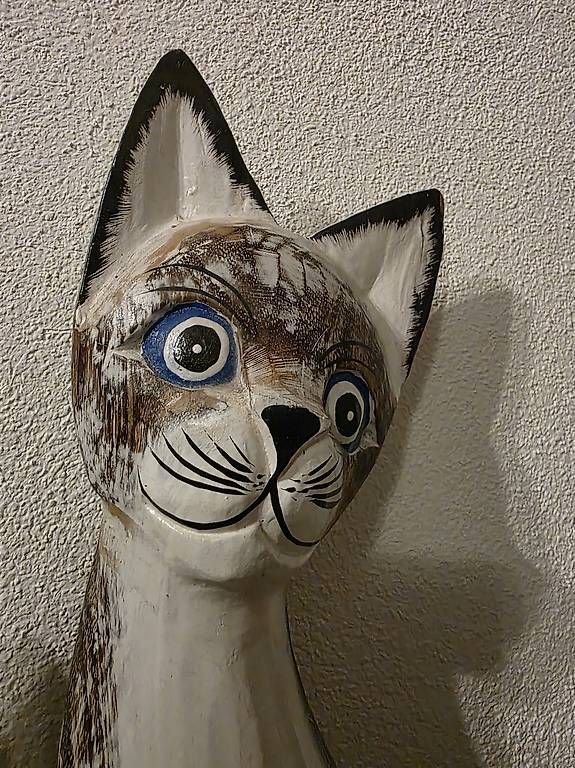 Statuette: Deko Holzkatzen – Usato da Sins venduto da littlesunshine84 2