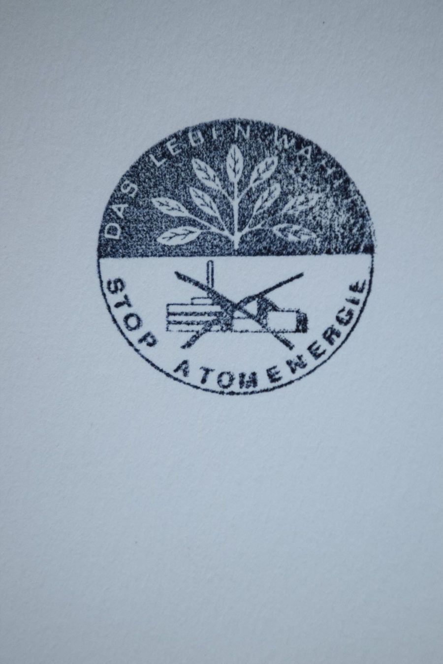 Stempel: Stempel:DAS LEBEN WÄHLEN STOP ATOMENERGIE – Gebraucht aus Reutigen von DONDON55