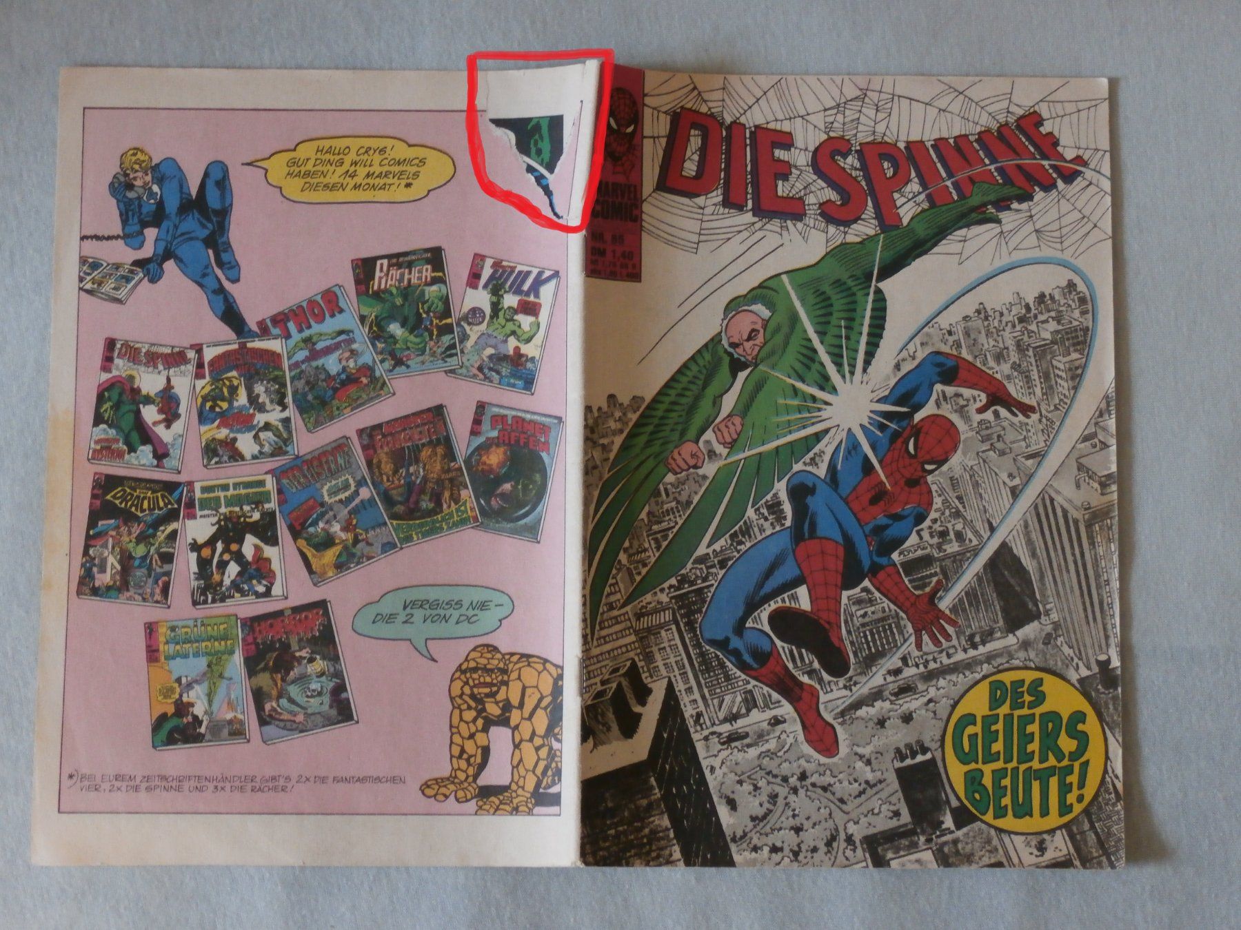 Fumetti: 4 alte Marvel Comics Die Spinne Spiderman – Usato da Zürich venduto da tiburzio 7