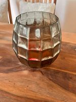 2 Windlichter aus Rauchglas / Mosaikglas – edle Deko-Cubes